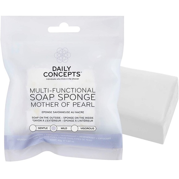 NWT Daily Concepts Multi-Functional Soap Sponge – Mother of Pearl - Picture 3 of 7